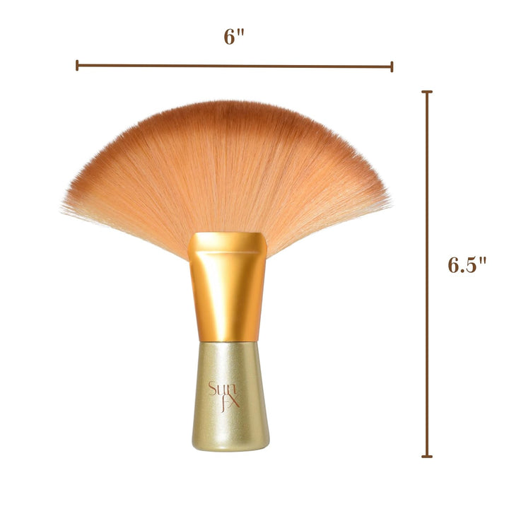 Finishing Powder Brush | Large Professional Fan Brush for Salon Use | Perfect for Spray Tan Powder