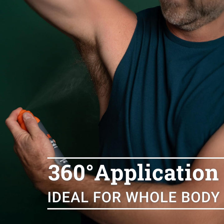 Whole Body Deodorant for Men - Invisible Spray Deodorant - 72 Hour Odor Control - Low Irritation Formula - Aluminum Free, Benzene Free - 3.6 Ounce Cans (Pack of 2) - Pro Sport