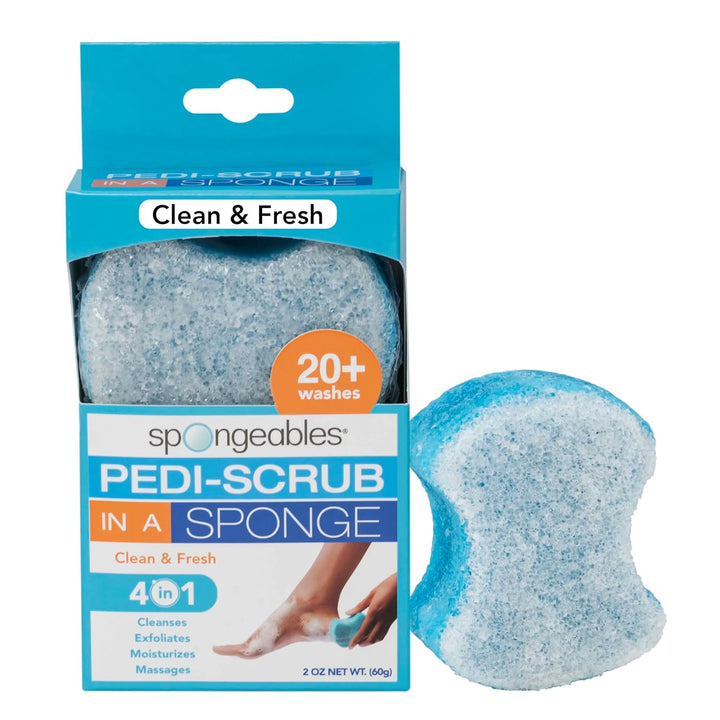 Spongables Pedi Scrub Foot Exfoliating 20+ Wash Sponge