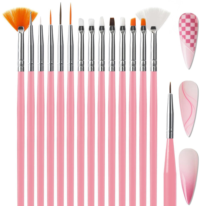 35Pcs Nail Art Pens Brushes,Nail Art Tool Set,Nail Dotting Tools,Nail Dust Brush,Striping Nail Art Brushes for Long Lines,Nail Drawing Pen for Nail Design