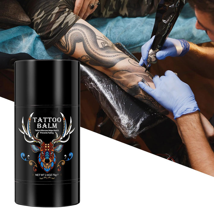 Tattoo Aftercare Butter Balm, 2.6 Oz, Old & New Tattoo Moisturizer Healing Brightener for Color Enhance, Natural Organic Tattoo Cream