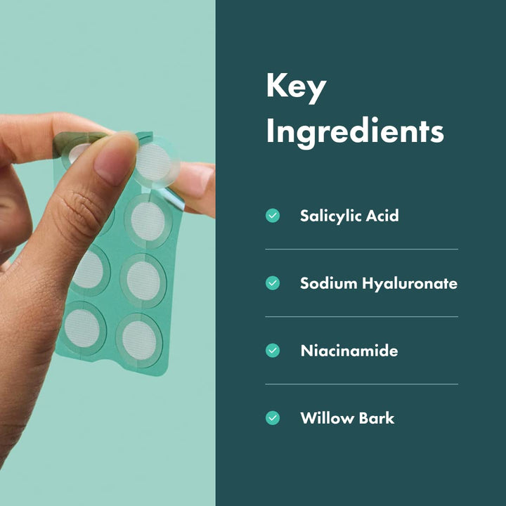 Micropoint Large Hydrocolloid Pimple Patches for Face Blemishes from , Acne Stickers for Early Stage Zits & Hidden Pimples, 395 Proprietary Micropoints, 8 Count