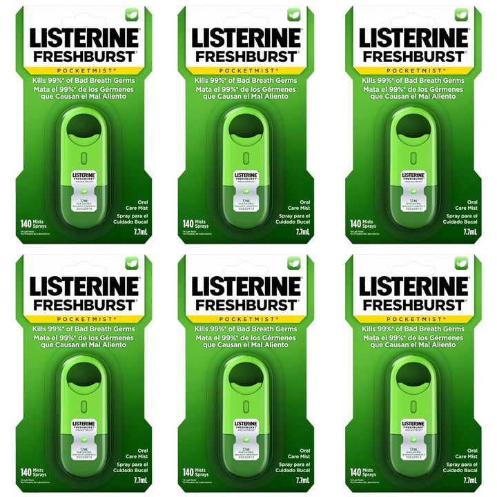 Cool Mint Pocketmist, Oral Care Mist for Fresh Breath, Non-Aerosol Sugar-Free Bad Breath Refresher Spray to Kill 99% of Bad Breath Germs, Portable, Cool Mint Flavor, 1 Pack of 2 Sprays