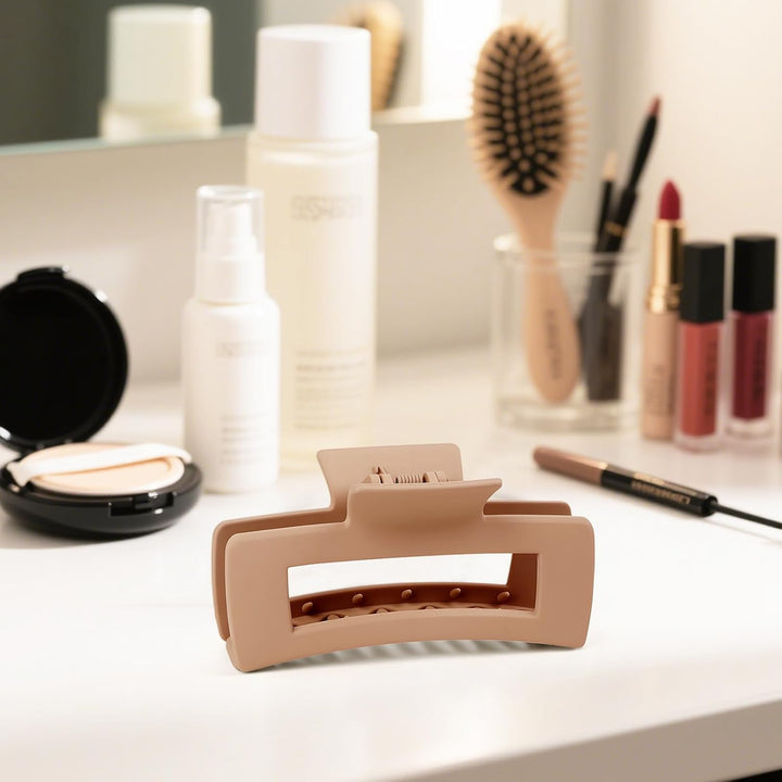 8 Pack Big Hair Claw Clips for Women Large Claw Clip for Thin Thick Curly Hair 90'S Strong Hold 4.33 Inch Nonslip Matte Jumbo Hair Clips (8 Pcs)