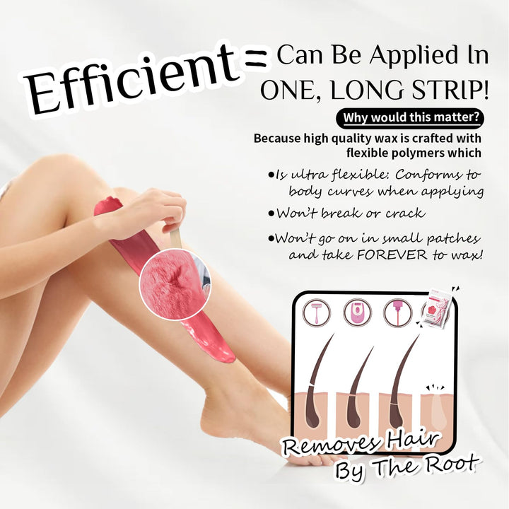 Wax Kit Pink Digital Hair Removal Waxing Kit for Women & Men Hot Wax Warmer Pot for Face, Eyebrow, Body, Brazilian, Bikini, Sensitive Skin Waxing Machine with 25 Accessories for Home Salon