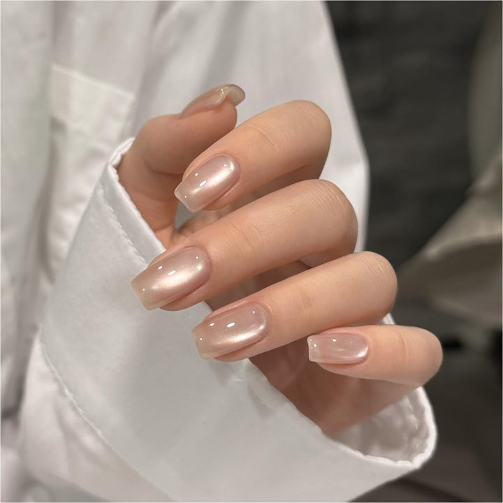 Red Cat Eye Gel Nail Polish, 16Ml Glitter Holographic Nail Polish with Magnet, Reflective Translucent UV Gel, 2907 Ruby Twilight