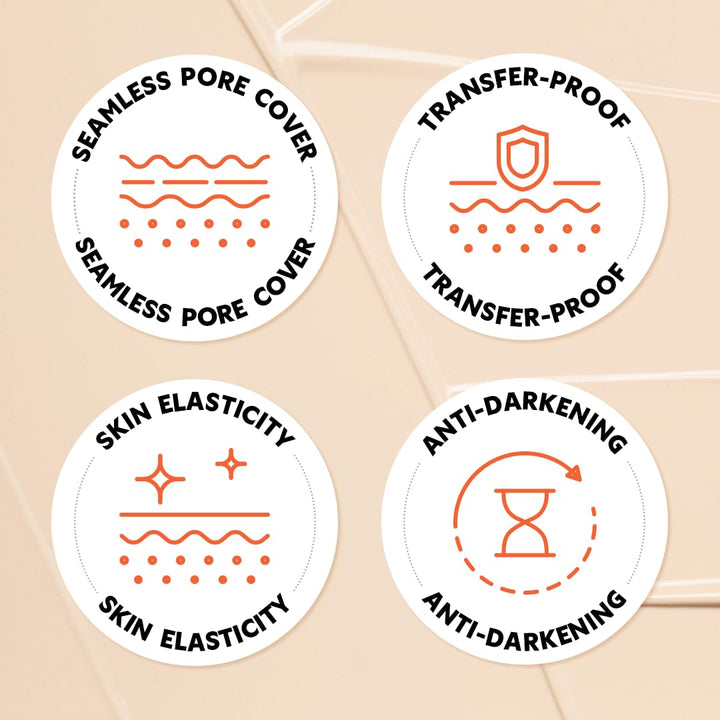 Mask Fit Ai Filter Cushion Foundation | Ai-Like Semi-Matte Finish - up to 72-Hour Medium to Full Coverage Korean BB Cushion Make up Beauty, #23N Sand, 0.63 Fl Oz