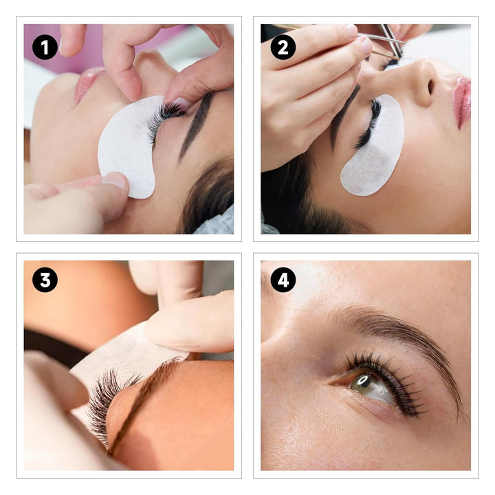 120 Pairs Hydrogel under Eye Patches, Gel Eye Pads Lash Extensions, Lint Free Eyelash Lash Lift Pads for Eyelash Extension Supplies Tools