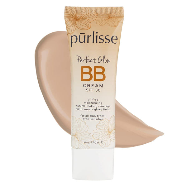 Perfect Glow BB Cream with SPF 30 - Matte Meets Dewy Finish - Enriched with Goji & Hawthorn Berry to Help Improve Skin Texture & Radiance - Light (1.4 Oz)