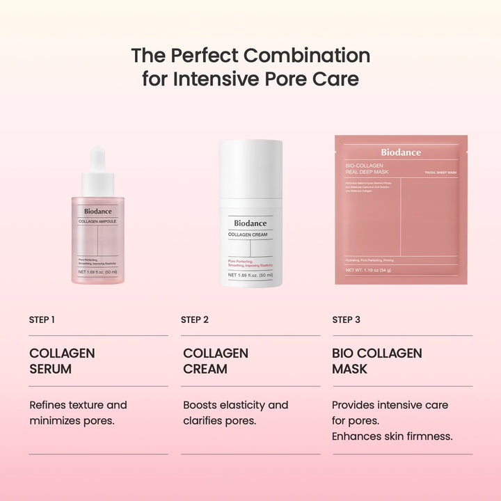 Bio-Collagen Real Deep Mask, Hydrating Overnight Hydrogel Mask, Pore Minimizing, Elasticity, Plumping Improvement, Korean Skincare, Stocking Stuffers for Teen Girls | 1.19Oz(34G) X 4Ea