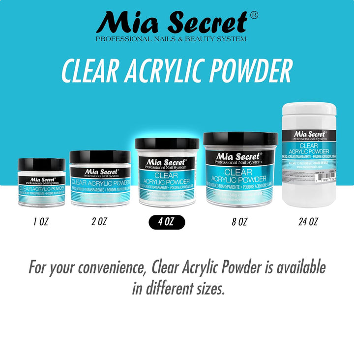 Clear Acrylic Powder 4Oz