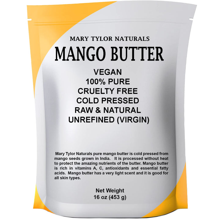 Mango Butter 1 Lb Cold Pressed, Unrefined,Raw Pure Mango Butter —