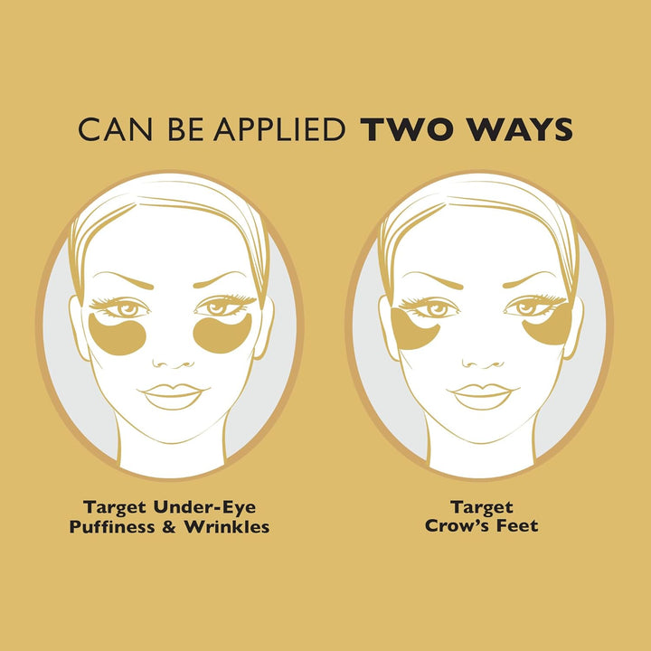| 24K Gold Pure Luxury Lift & Firm Hydra-Gel Eye Patches | Anti-Aging Under-Eye Patches, Help Lift and Firm the Look of the Eye Area