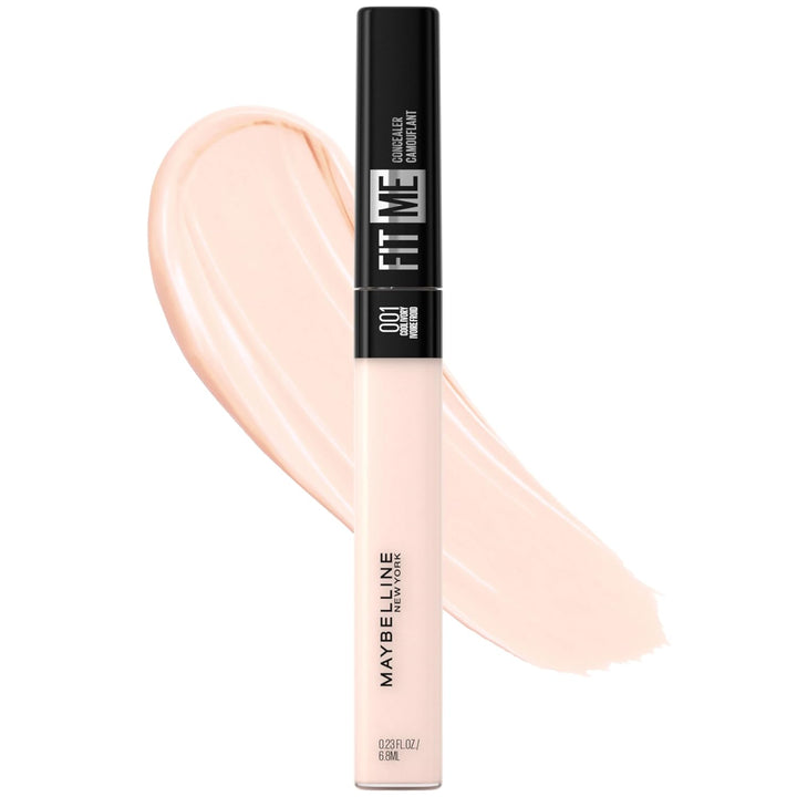 New York Fit Me Liquid Concealer Makeup, Natural Coverage, Lightweight, Conceals, Covers Oil-Free, Light, 1 Count (Packaging May Vary)
