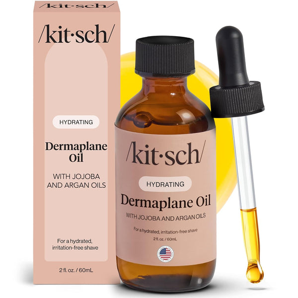 Dermaplane Face Oil with Jojoba & Argan Oil – Hydrating Facial Formula for Dermaplaning Tool, Gua Sha & Razor Use – Irritation-Free Shave Oil for Soft, Radiant Skin – 2Oz