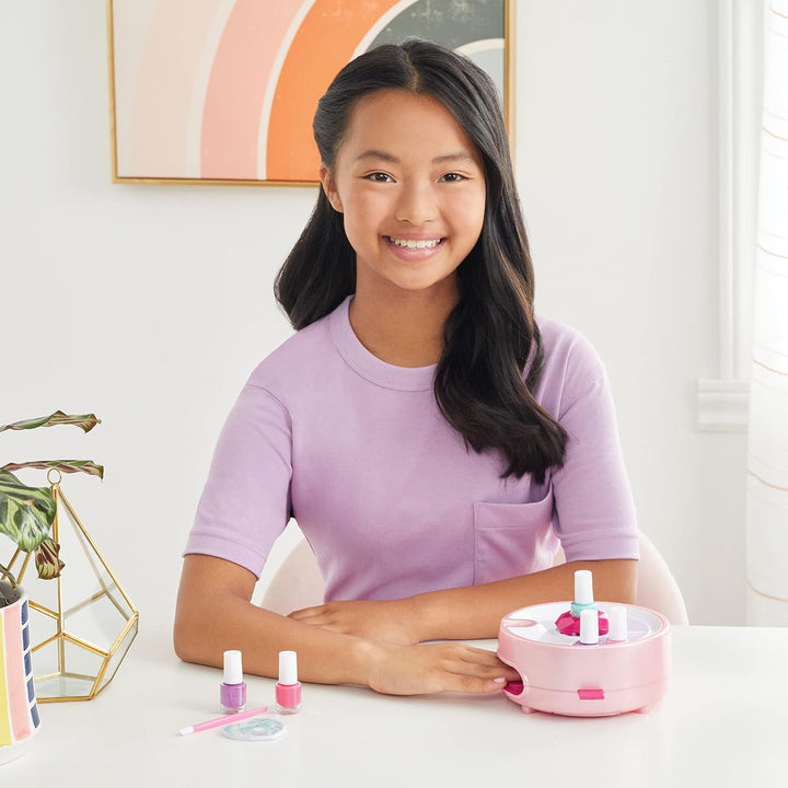 - Color Fusion Light up Nail Dryer - Kids Manicure Kit with Dryer - Nail Polish Set for Girls & Teens - Includes 4 Nail Polish Colors, Nail Dryer, Nail File, & Cuticle Pusher - Ages 8+