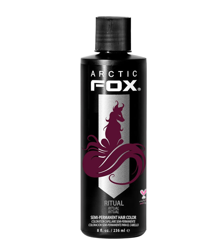Vegan and Cruelty-Free Semi-Permanent Hair Color Dye (8 Fl Oz, PURPLE AF)