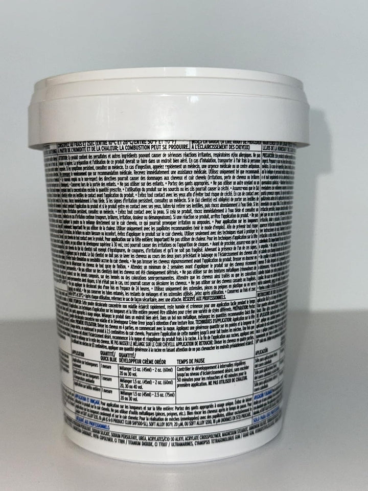 Quick Blue High Performance Bleach | Professional Hair Bleaching Powder | No Drip Formula | Extra Strength Lightening Action Lifts up to 7 Levels | Single Application | 1 Pound