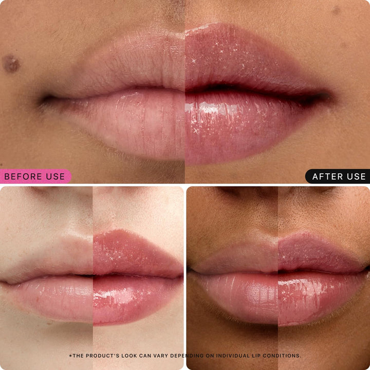 HONEY MELTING LIP GLITTER & PLUMPING (16 MIDNIGHT SPARKLE) SOFT LIP STICK Moisturizing Gloss, Volumizing Formula, Color Changing Sheer Tint, Shine Glimmer Finish, Korean Make Up