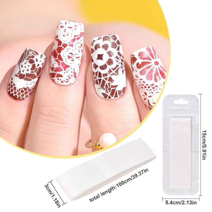 Silk Nail Wrap Self Adhesive Repair Silk Nails Nail Break Split Repair Reinforcement Bandage Nail Extension Sticker Manicure Tools for Home DIY and Salon Use