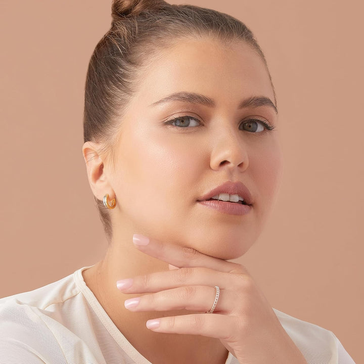 KISS  No Glue Mani Press on Nails, 'Instinct', Light Pink, Short Size, Squoval Shape, Includes 30 Nails, Prep Pad, Instructions Sheet, 1 Manicure Stick, 1 Mini File