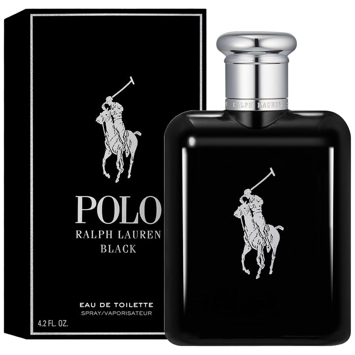 FRAGRANCES - Polo Black - Eau De Toilette - Men'S Cologne - Woody & Fresh - with Patchouli, Sandalwood, and Mandarin - Medium Intensity
