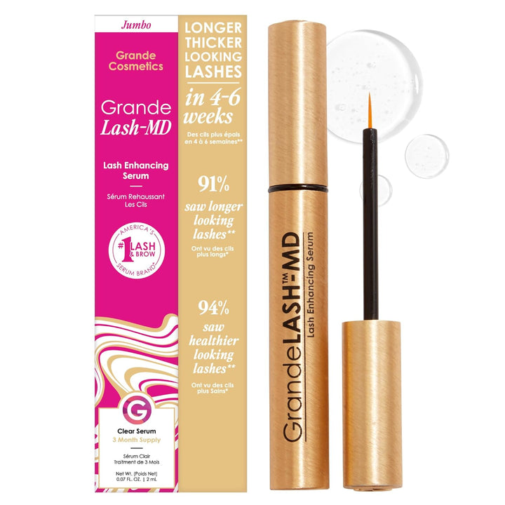 Grandelash-Md Lash Enhancing Serum - Peptide & Vitamin Infused Formula for Longer, Thicker, Fuller Looking Lashes - Ophthalmologist Tested, Cruelty-Free