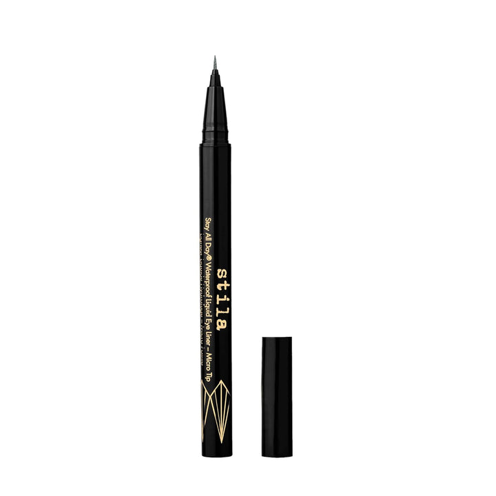 Waterproof Liquid Eye Liner, Stay All Day Makeup with Fine Brush Tip Lasting Satin Finish, Smudge-Proof & Transfer-Resistant