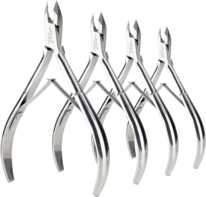 4 Packs Upgraded Cuticle Trimmer Kit, Sharp Dead Skin Clipper, Labor-Saving Cuticula Remover for Fingernail Toenail, Manicure Pedicure Tool for Women Men, 5Mm Jaw