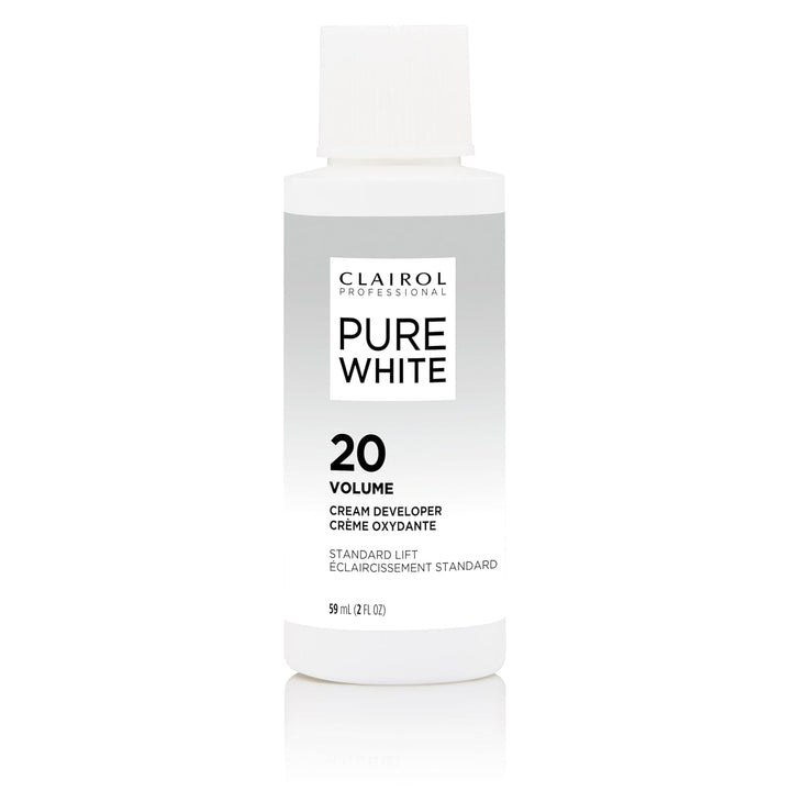 Pure White 20 Volume Hair Developers for Lightening & Gray Coverage