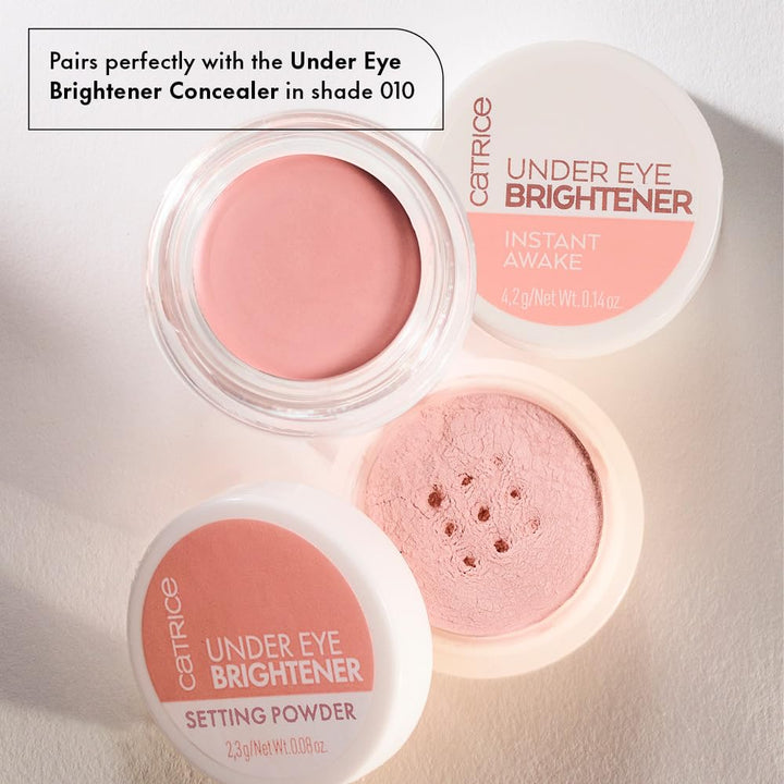 | under Eye Brightener | Conceal & Brighten Dark Circles | with Hyaluronic Acid & Shea Butter | Vegan, Cruelty Free & Paraben Free (010 | Light Rose)
