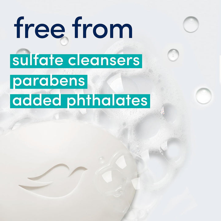 Beauty Bar Soap Sensitive, 6 Bars for Sensitive Skin, Fragrance Free and Hypoallergenic 3.75 Oz