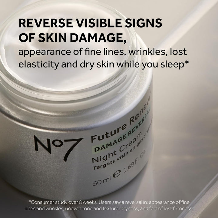 Future Renew Damage Reversal Night Cream - anti Aging Face Moisturizer - Infused with Peptide Technology to Reverse Visible Signs of Damage - Skin Barrier Repair for Dry Skin (1.69 Oz)