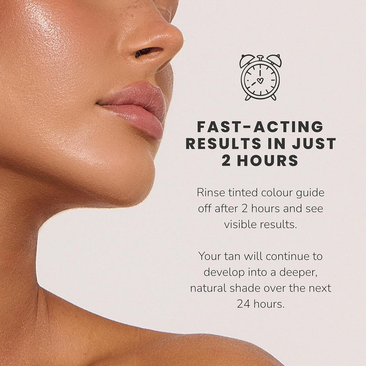 NEW 2 Hr Express Face Tanning Serum, Dark - Hydrating, Natural-Looking Glow Sunless Self Tanner, Dermatologist Tested, Lightweight, Naturally Derived DHA, Vegan & Cruelty-Free - 1 Fl Oz