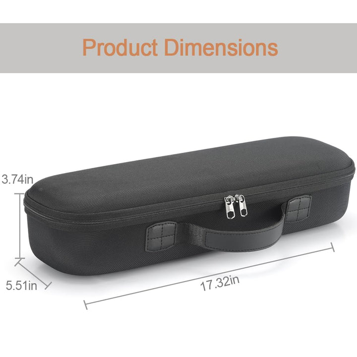 Hard Storage Case Compatible with Dyson Airstrait Straightener, Travel Carrying Bag. (Case Only). - Black(Black Lining)