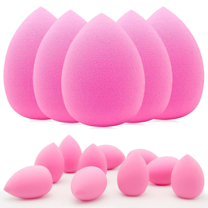 12 Pieces Professional Makeup Sponge Set,Latex Free Flawless Soft Setting Face Puffs,Multicolor Beauty Sponge Blender Cosmetic Applicator for Powder,Liquid,Facial Makeup Tools