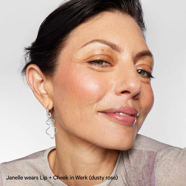 Lip + Cheek Stick – Multi-Use Cream Blush + Lip Color with Mango Butter, Avocado Oil + Apricot Oil – Hydrating, Buildable, Long-Lasting, Vegan Formula