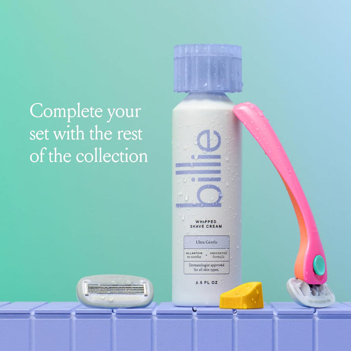 Whipped Shave Cream - Ultra Gentle Protection - Fragrance-Free & Dermatologist-Approved - Designed for Sensitive Skin - 6.5 Fl Oz