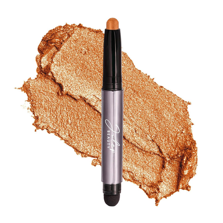 Eyeshadow 101 Cream-To-Powder Waterproof Shadow Stick – Champagne Shimmer – Long-Lasting, Crease-Proof, Medium Golden-Beige Shimmer Cream Eyeshadow with Built-In Smudger