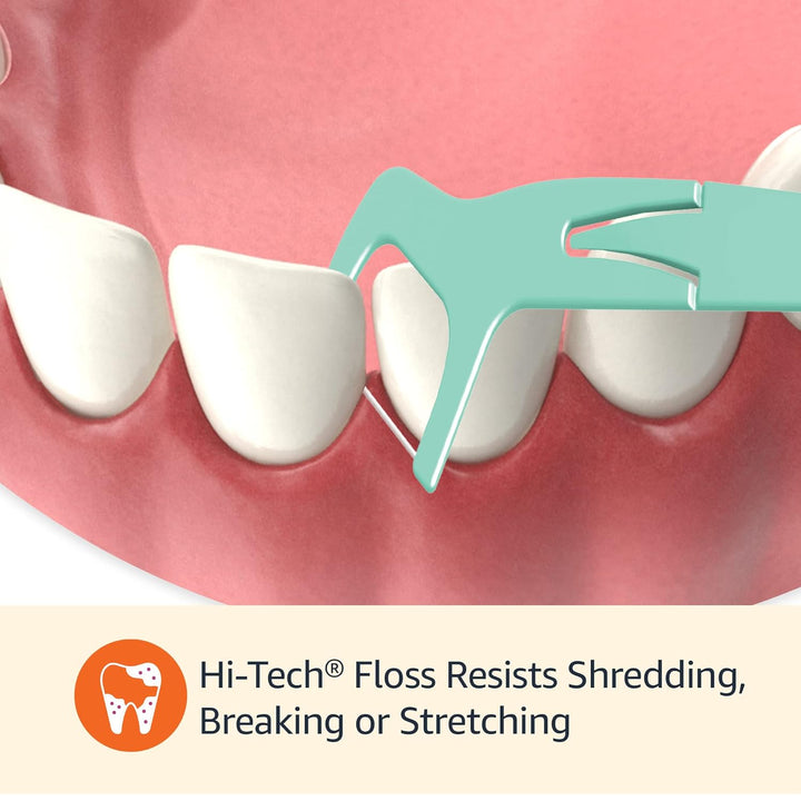 Mint Dental Flossers, 90 Count, 1 Pack (Previously Solimo)