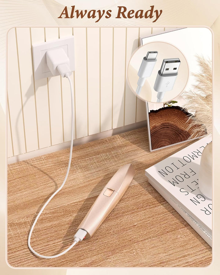 Eyebrow Trimmer Facial Hair Removal for Women: 2 in 1 Rechargeable Face Shaver and Eyebrow Razor - Painless Electric Hair Remover Device for Peach Fuzz Fine Hairs Upper Lip Chin