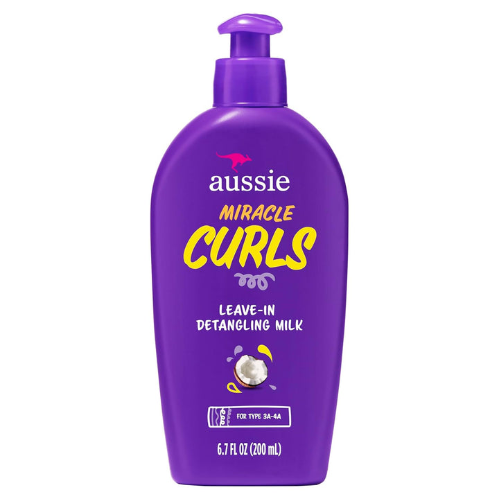 Miracle Curls with Coconut Oil, Paraben Free Detangling Milk Treatment, 6.7 Fl Oz