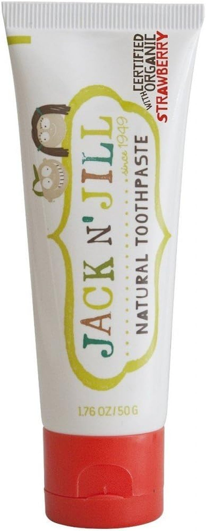 Natural Toothpaste for Baby and Infants - Fluoride Free Training Toothpaste, 40% Xylitol, BPA Free - Strawberry, 1.76 Oz (Pack of 1)