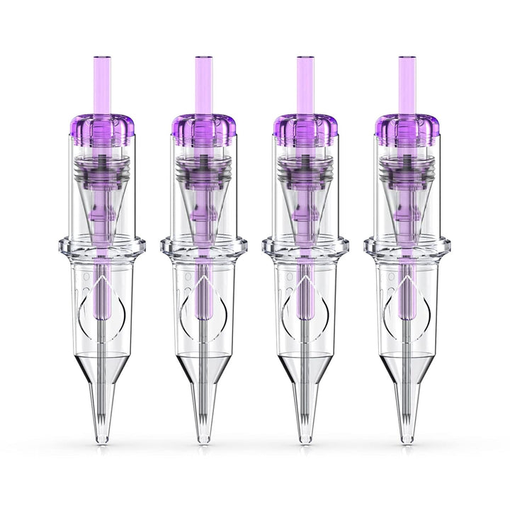 Cartridge Needles, 20Pcs Mixed Sizes 3RL 5RL 5RM 7RM Disposable Tattoo Needles Cartridge round Liner Shader Magnum for Cartridge Tattoo Pen Machine Permanent Makeup Tattoo Supplies