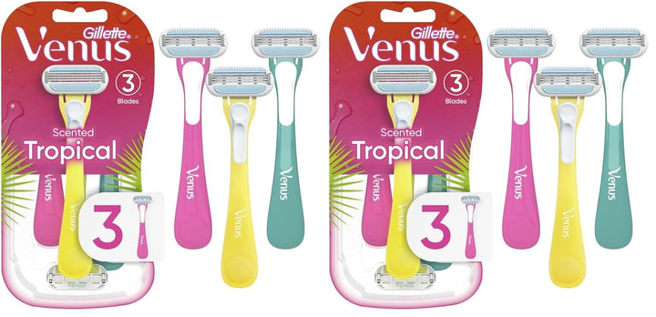 Tropical Women'S Disposable Razor, 3 Count