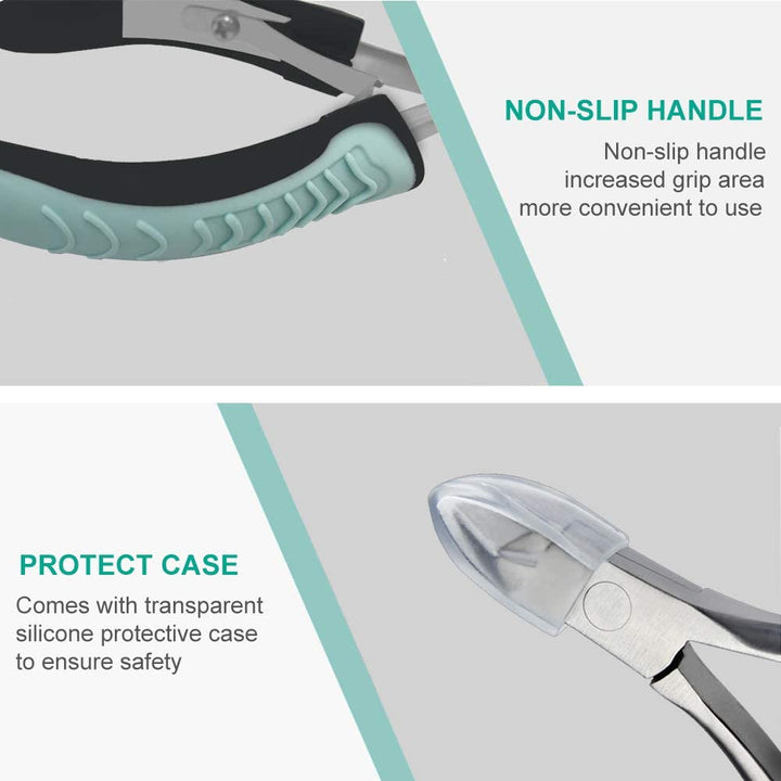 Cuticle Trimmer, Non-Slip Professional Cuticle Nipper Stainless Steel Cutter