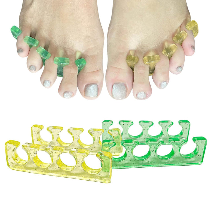 Toe Separators for Pedicure,Toe Separators for Women,Pedicure Toe Spacers for Separating Toenails or Nails,Easy Finger and Toenail Polish Grooming,Soft Gel Toe Spacers Pedicure Kit.