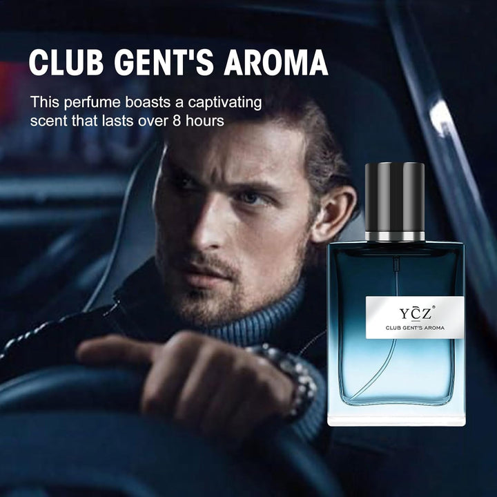 CLUB GENT'S AROMA, 1.7Oz(50Ml), Man Perfume, Nightclub Essential Fragrance, Long Lasting Cologne for Men with Aromatic Woody Notes of Aldehyde, Ginger, Mint, and Lemon