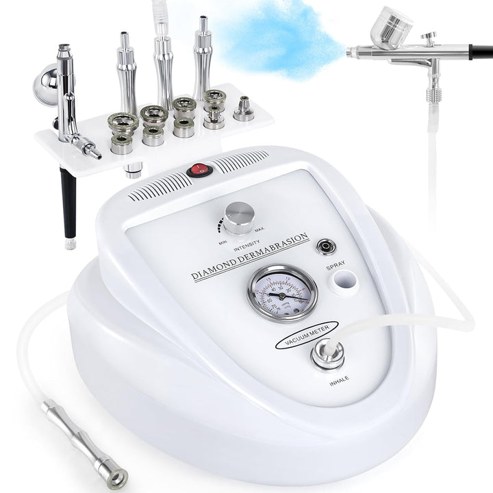 Diamond Microdermabrasion Machine,  65-68Cmhg Suction Power Professional Dermabrasion, Home Use Facial Skin Care Equipment
