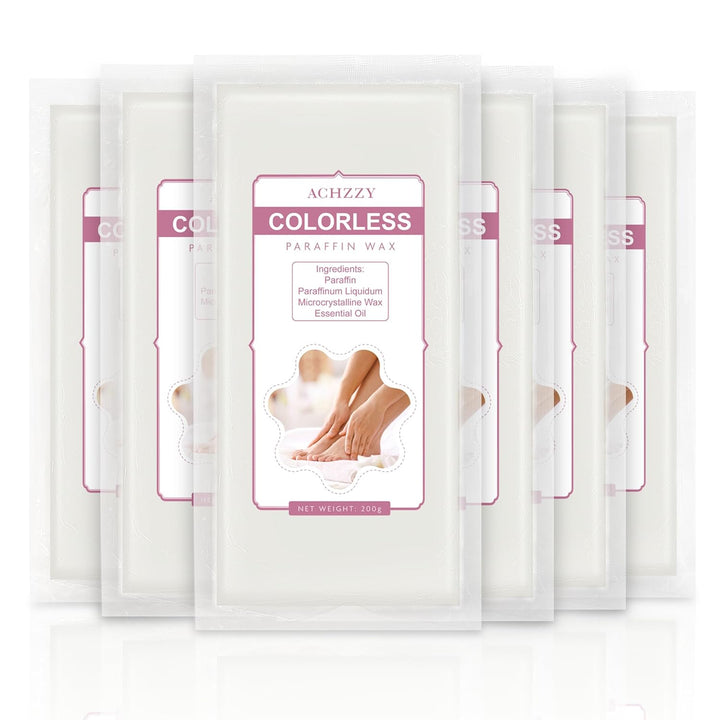 Natural Paraffin Wax Refills, 6 Pack Paraffin Wax Blocks of Unscented for Paraffin Bath, Paraffin Wax for Hand and Feet for Deep Hydration, Moisturizing and Nourish (Unscented)